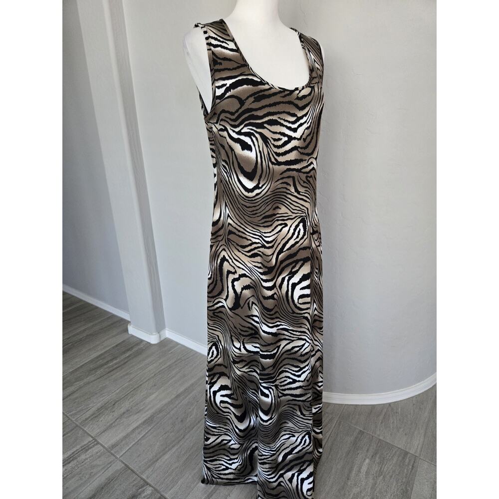 NWT Stretch Animal Print Maxi Tank Dress NY Collection Sz M - New With Tags - Picture 5 of 13